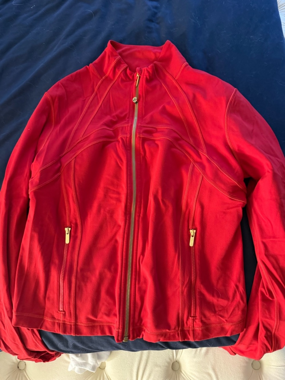Lululemon Define Jacket Lunar New Year Cropped Color: Dark Red